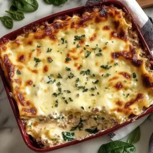 Cheesy Ground Turkey Lasagna