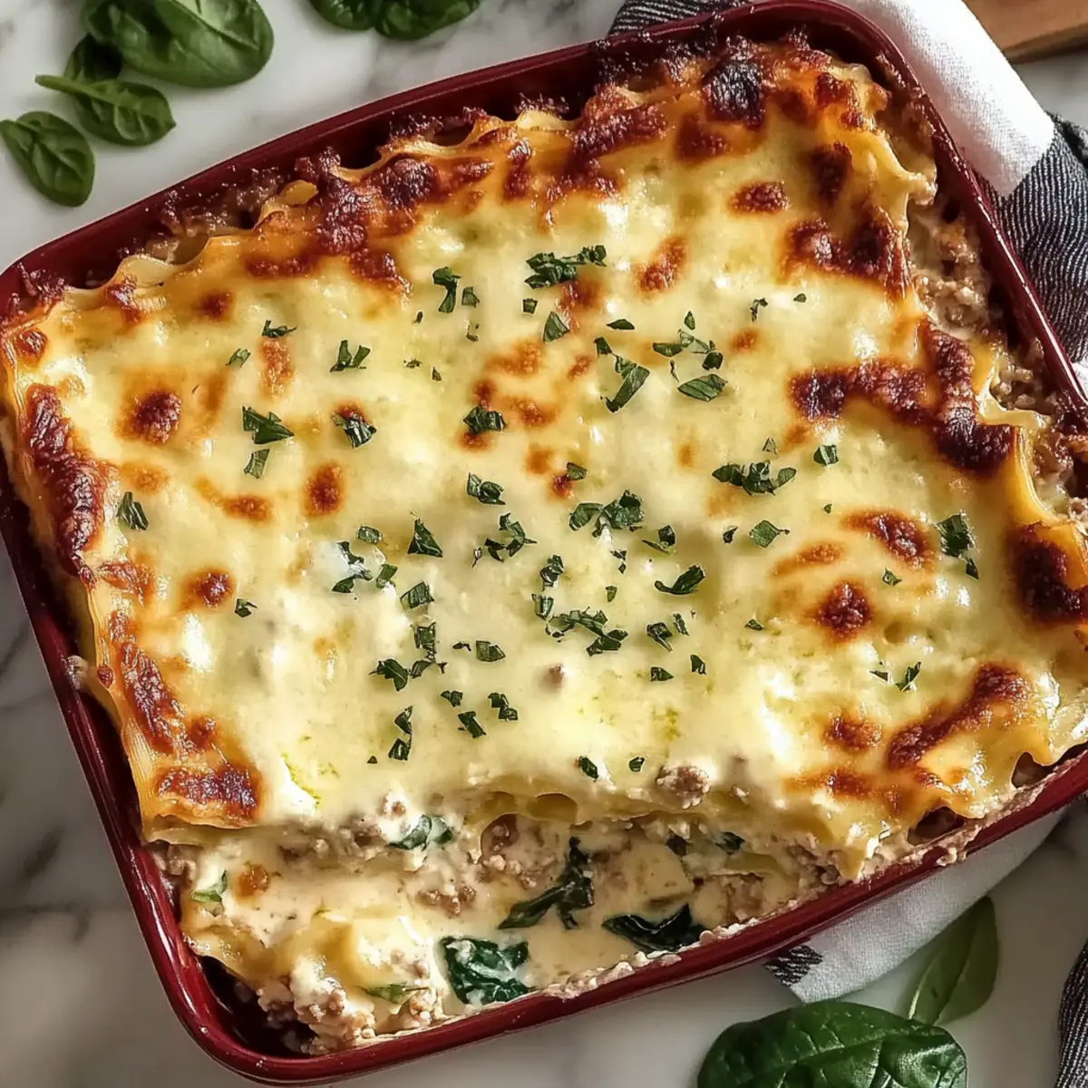Creamy Cheesy Ground Turkey Lasagna for Cozy Nights
