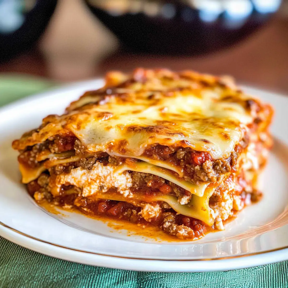 Savor the Comfort of Homemade Gluten Free Lasagna Tonight