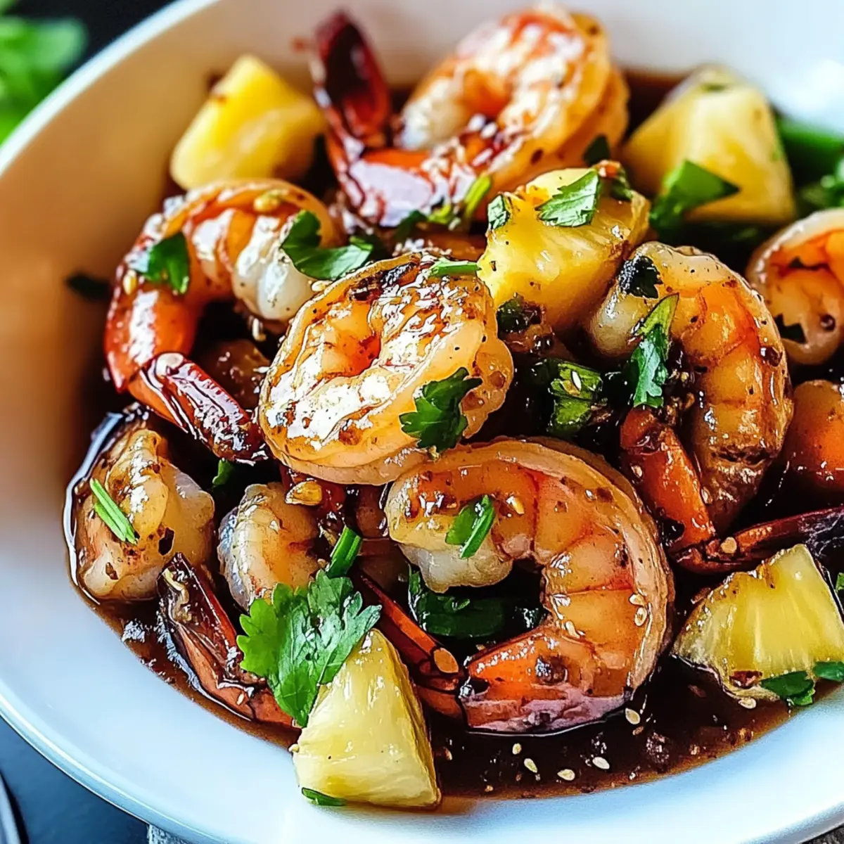 Hawaiian Garlic Shrimp: Sweet & Savory Weeknight Delight