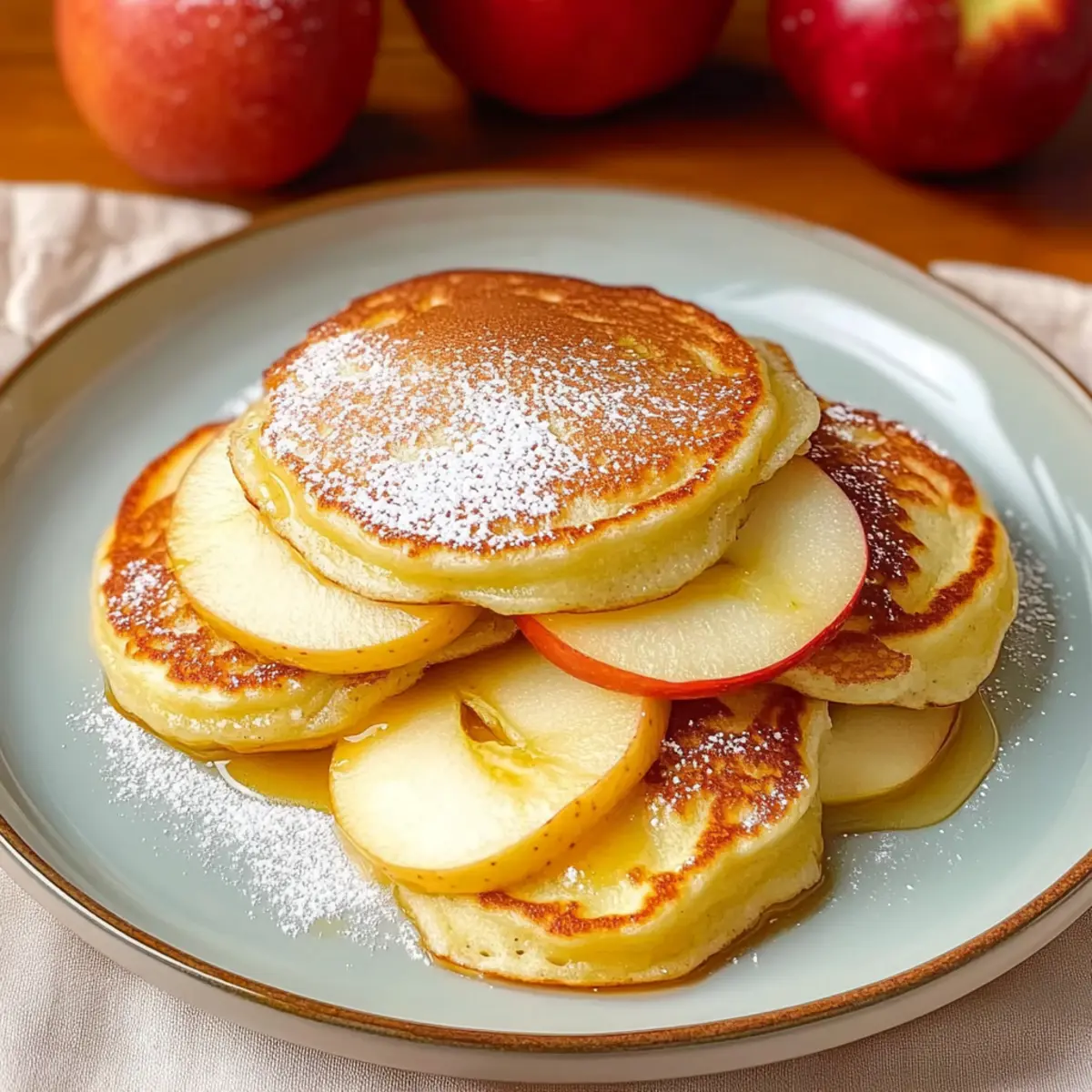 Irresistibly Fluffy Apple Ring Pancakes for Cozy Mornings