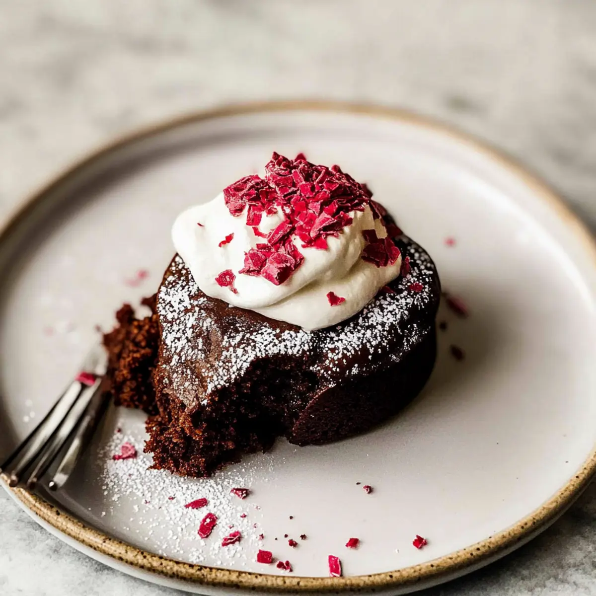 Decadent Mini Flourless Chocolate Cake: 5 Ingredients of Joy