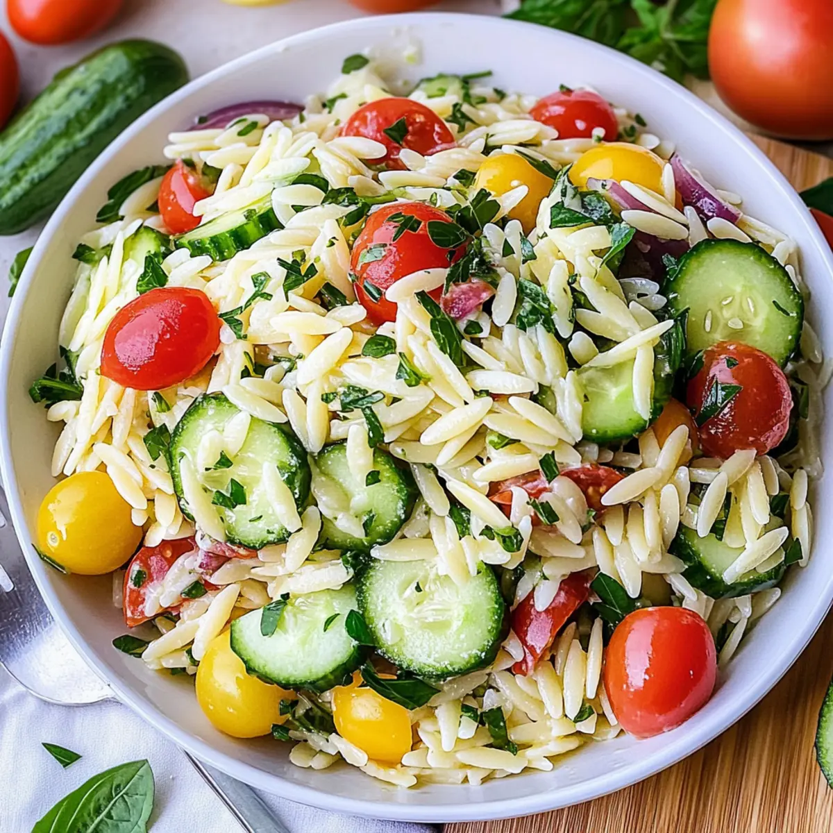 Zesty Lemon Orzo Salad: A Refreshing Side for Every Gathering