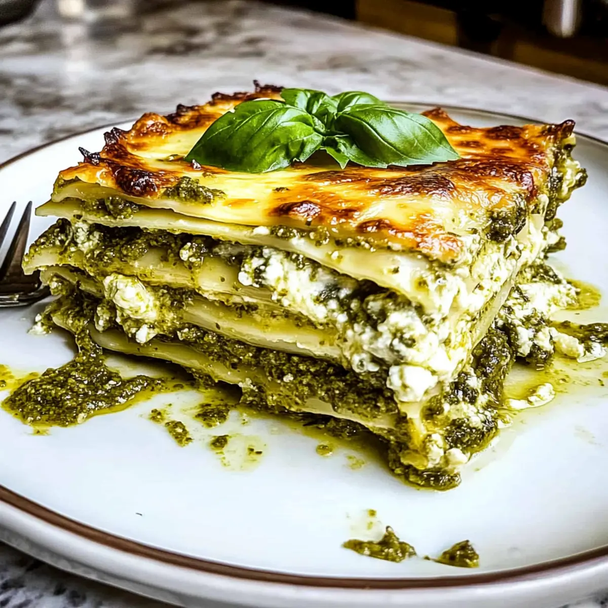 Savory Lasagna al Pesto for Cozy Comfort Food Nights