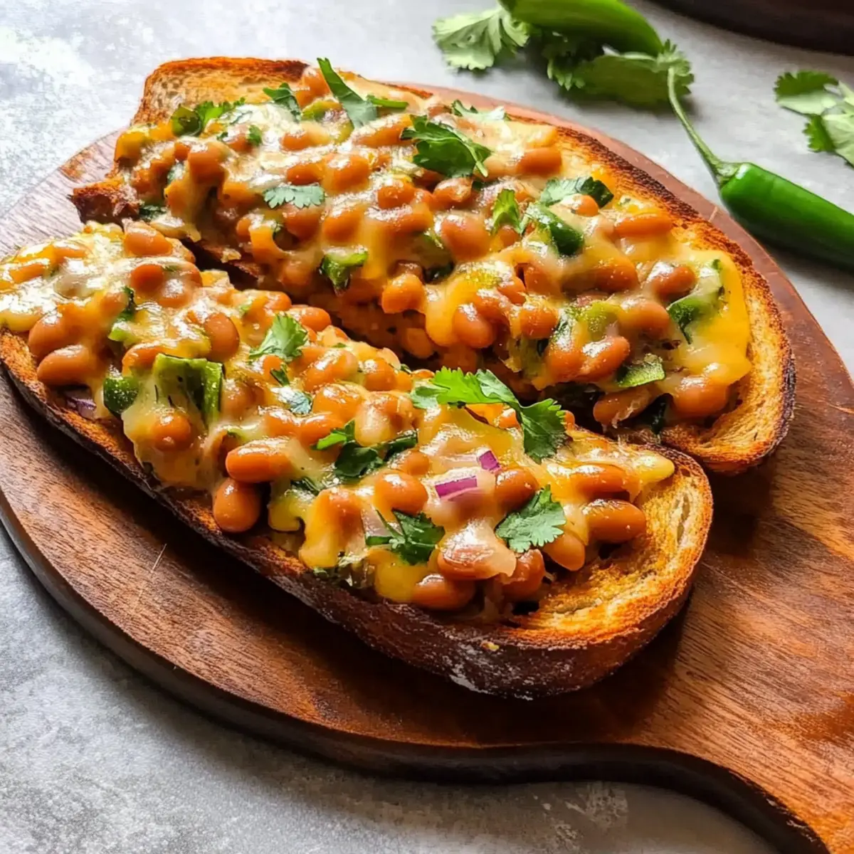 Cheesy Masala Beans on Toast for a Comforting Breakfast Delight