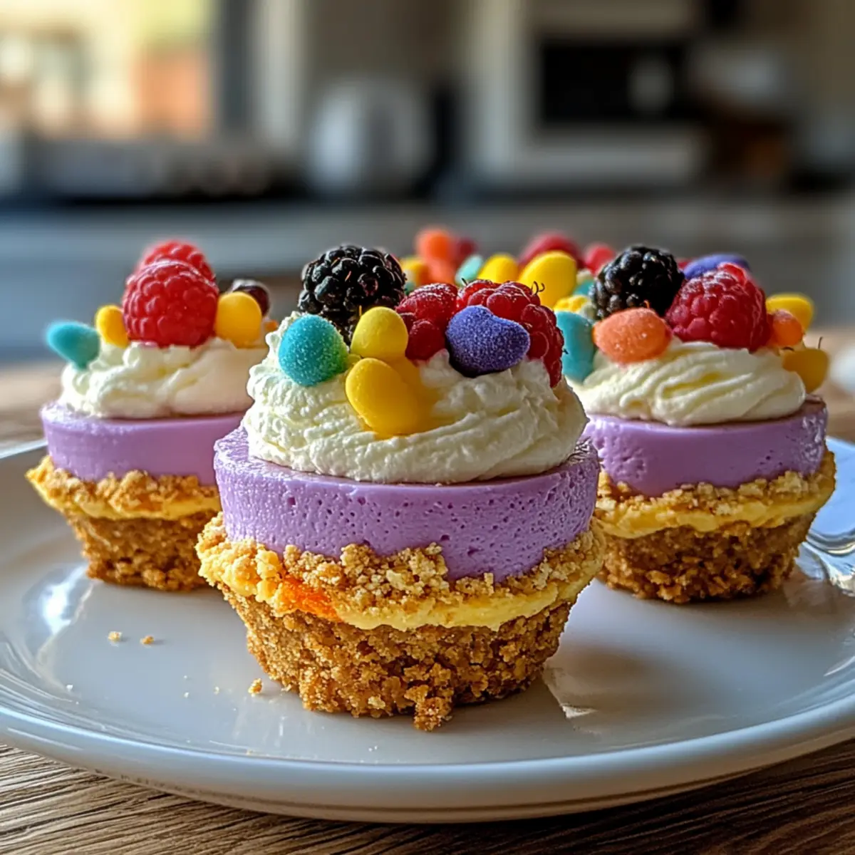 Creamy Easter No-Bake Mini Cheesecakes for Spring Celebrations