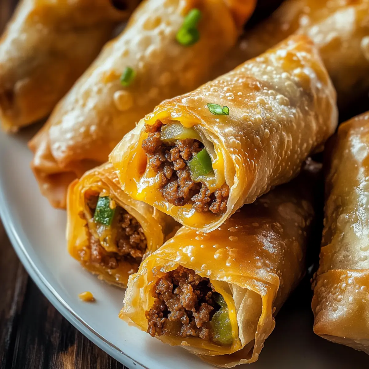 Cheeseburger Egg Rolls: Crispy Comfort in Every Bite