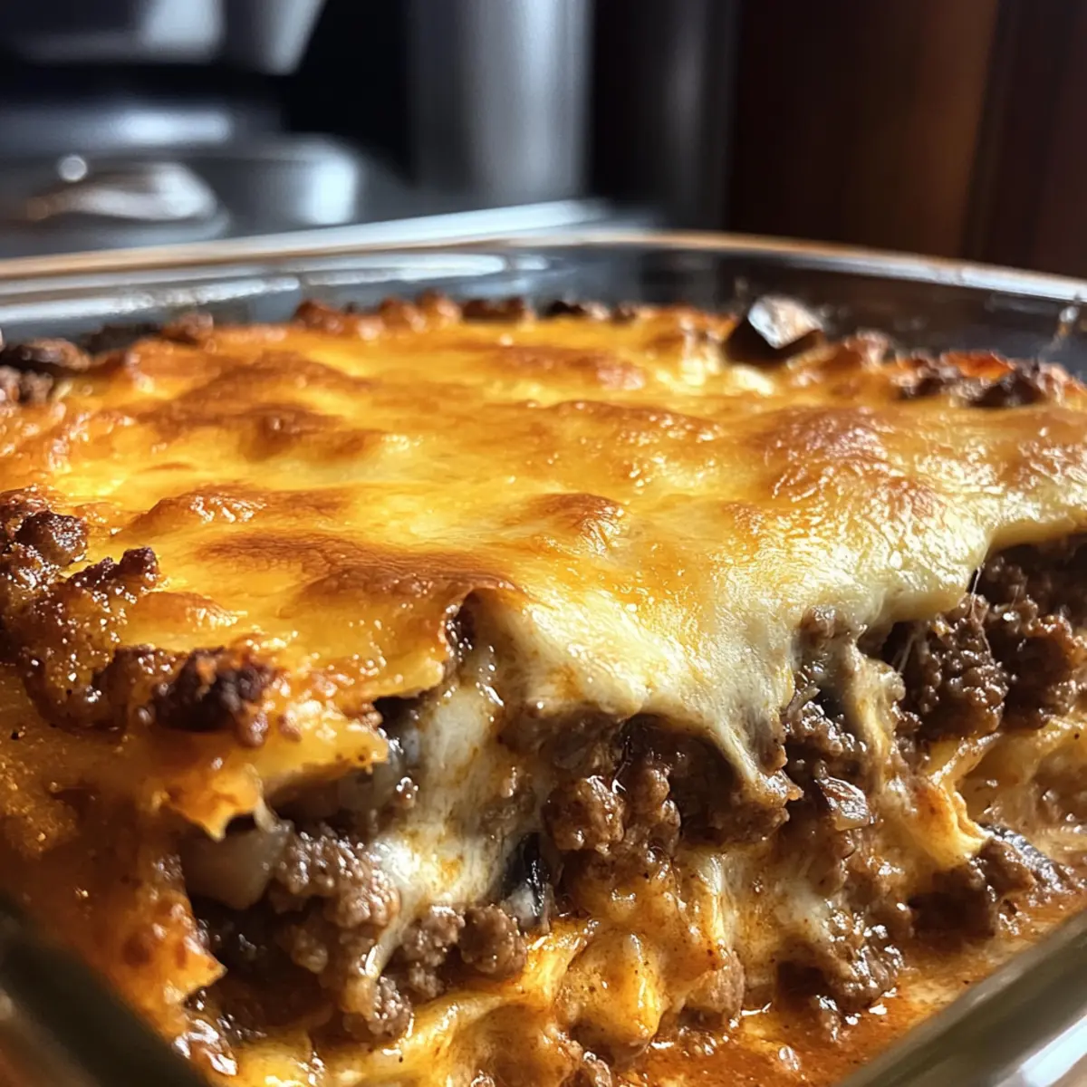 Mushroom and Swiss Burger Casserole: Comfort in Every Bite