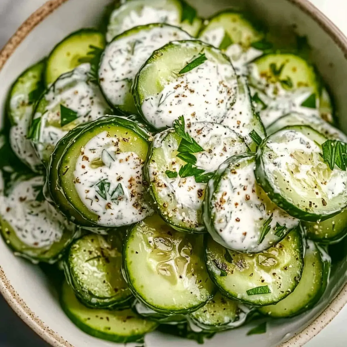 Refreshing Greek Yogurt Cucumber Salad Ready in 15 Minutes
