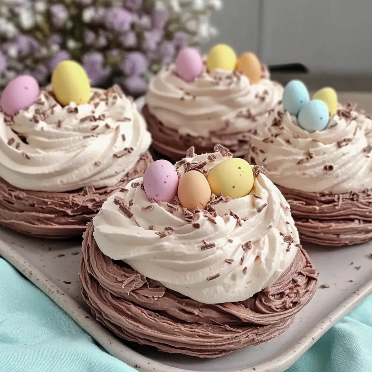 Melt-in-Your-Mouth Chocolate Meringue Easter Nests