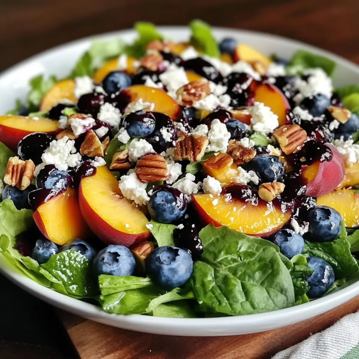 Blueberry Peach Feta Salad: A Refreshing Summer Treat