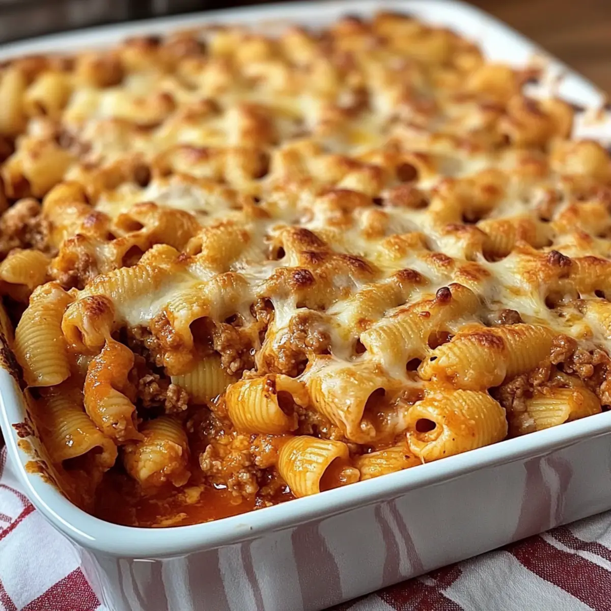 Easy Cheesy Hamburger Dinner Casserole for Cozy Nights