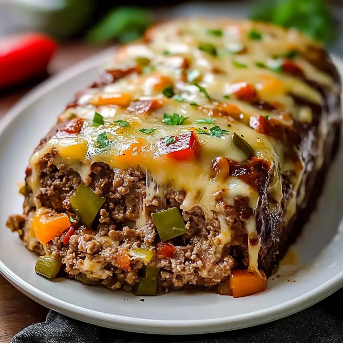 Philly Cheesesteak Meatloaf: A Cheesy Comfort Food Delight