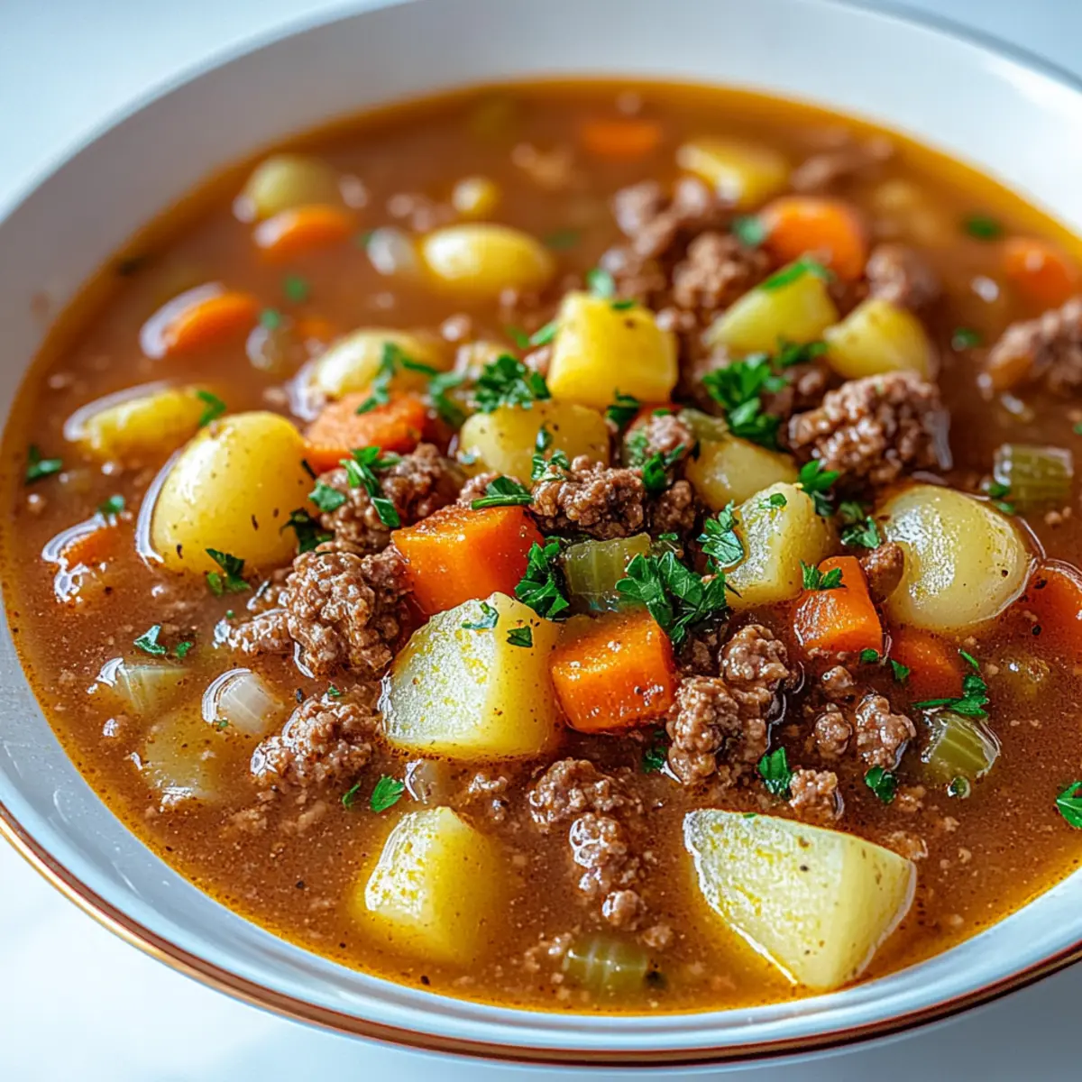 Cozy Up with This Hearty Hamburger Soup Recipe