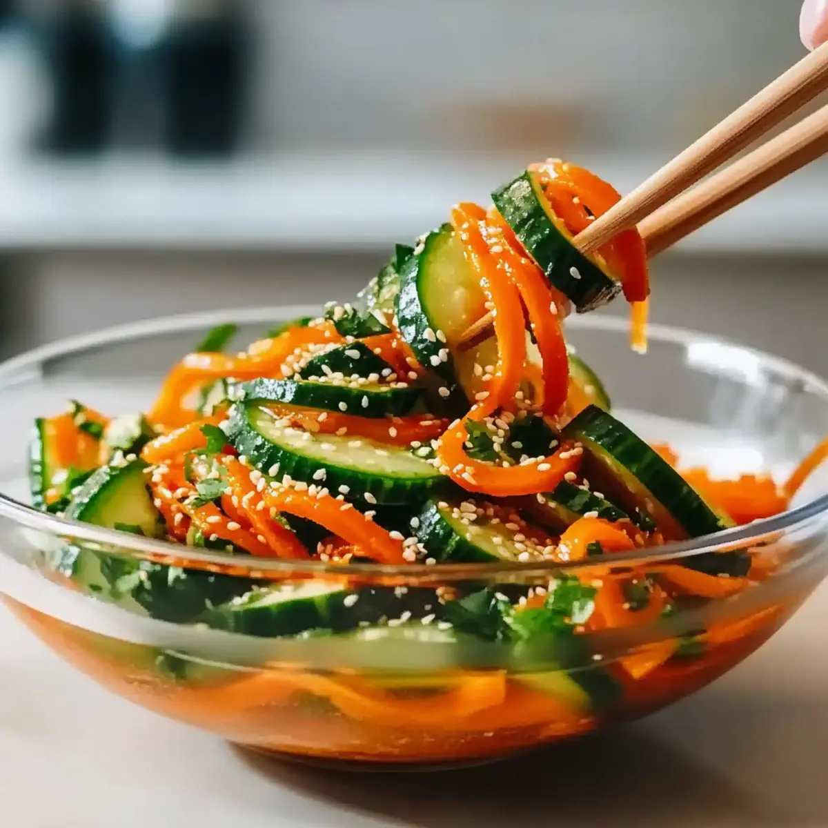 Savory Cucumber Carrot Salad: A Crunchy Refreshing Delight