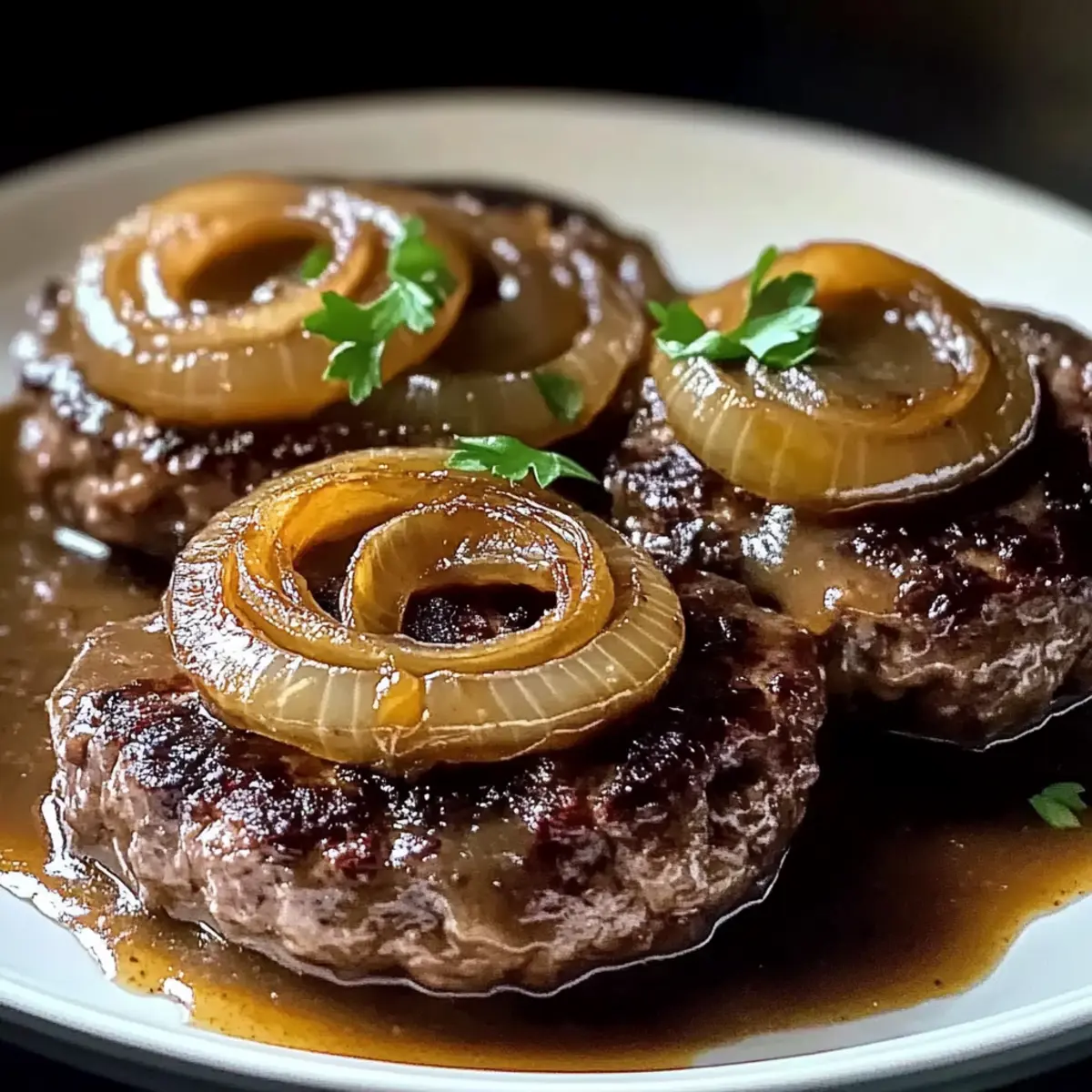 Savory Hamburger Steak with Onions and Gravy Recipe Magic