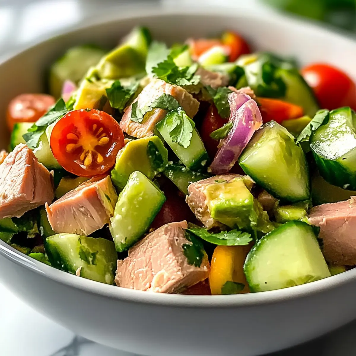 Avocado Tuna Cucumber Salad: A Refreshing Protein Powerhouse