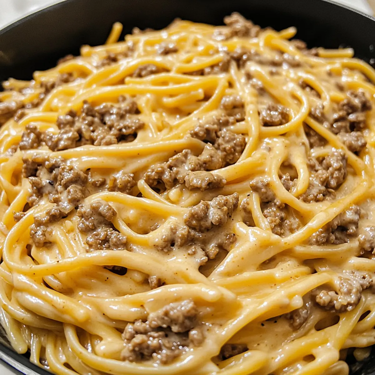 One-Pot Creamy Beef and Garlic Butter Pasta for Cozy Nights