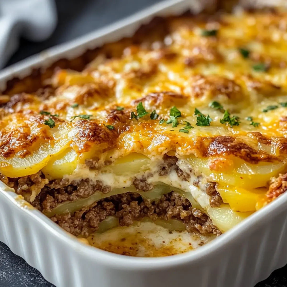 Hearty Hamburger Potato Casserole for Cozy Family Dinners