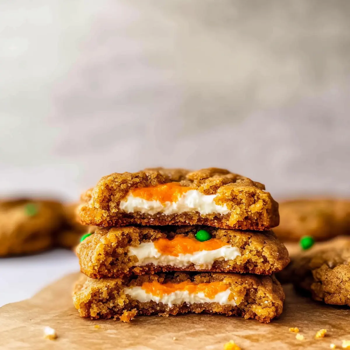 Chewy Carrot Cake Cookies with Cream Cheese Delight