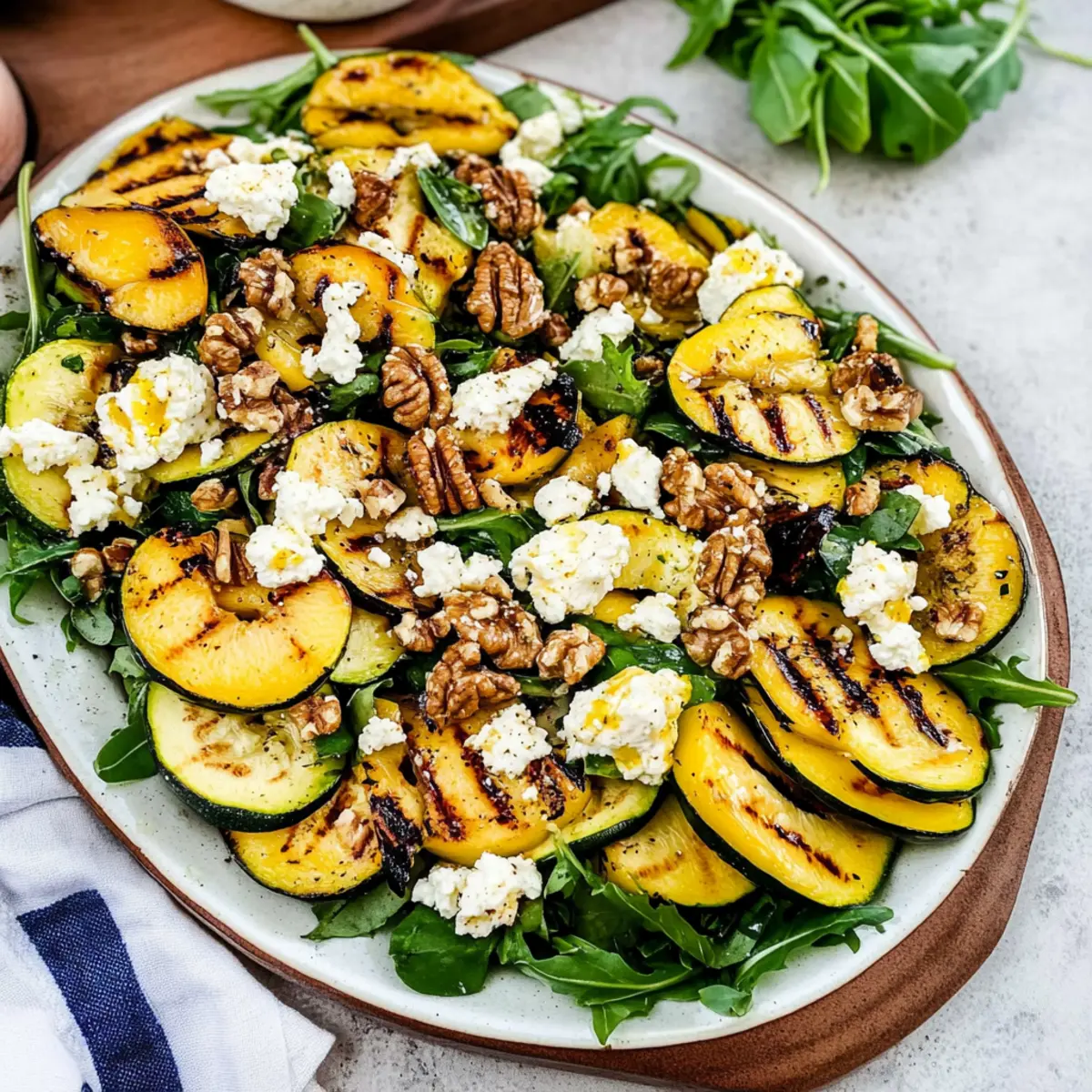 Grilled Peach and Zucchini Salad: A Fresh Summer Sensation
