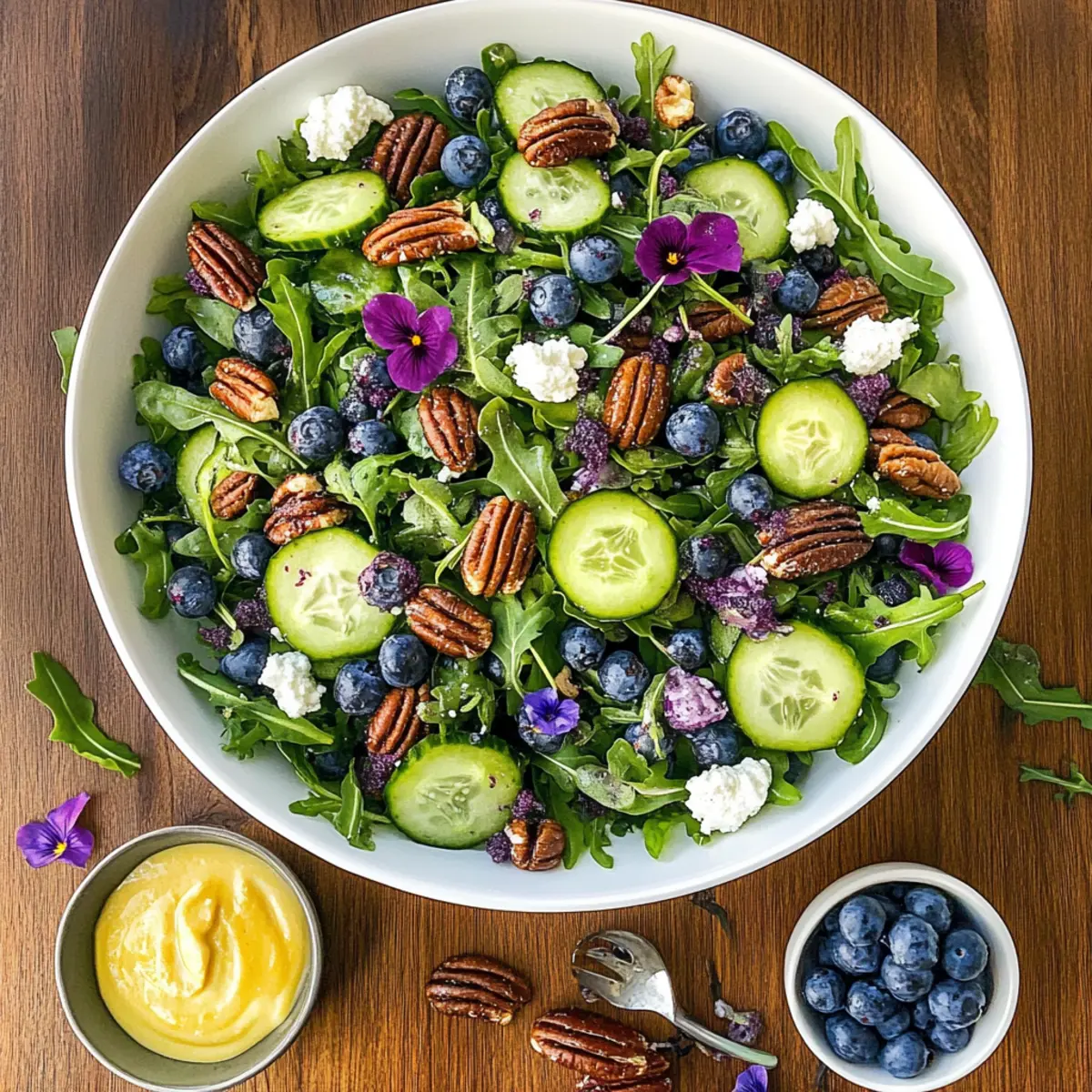 Refreshing Blueberry Arugula Herb Salad for Your Summer Table