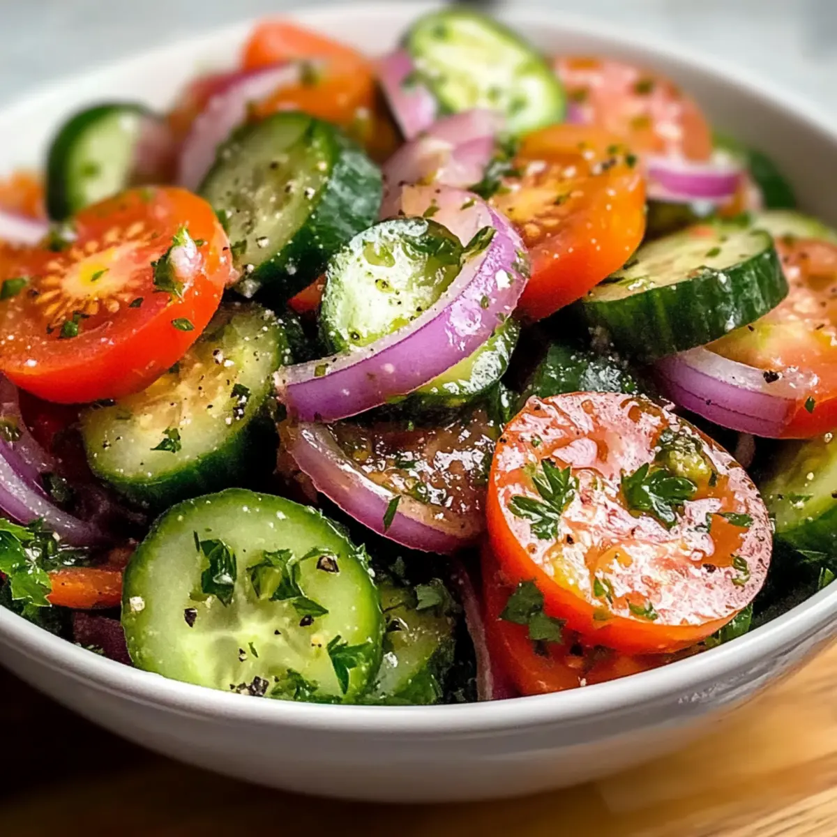 Fresh & Zesty Cucumber Tomato Salad for Summer Bliss