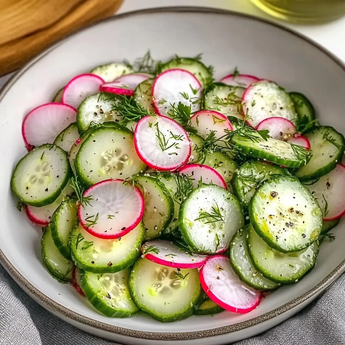 Refreshing Cucumber Radish Salad: Quick, Crisp & Zesty Delight