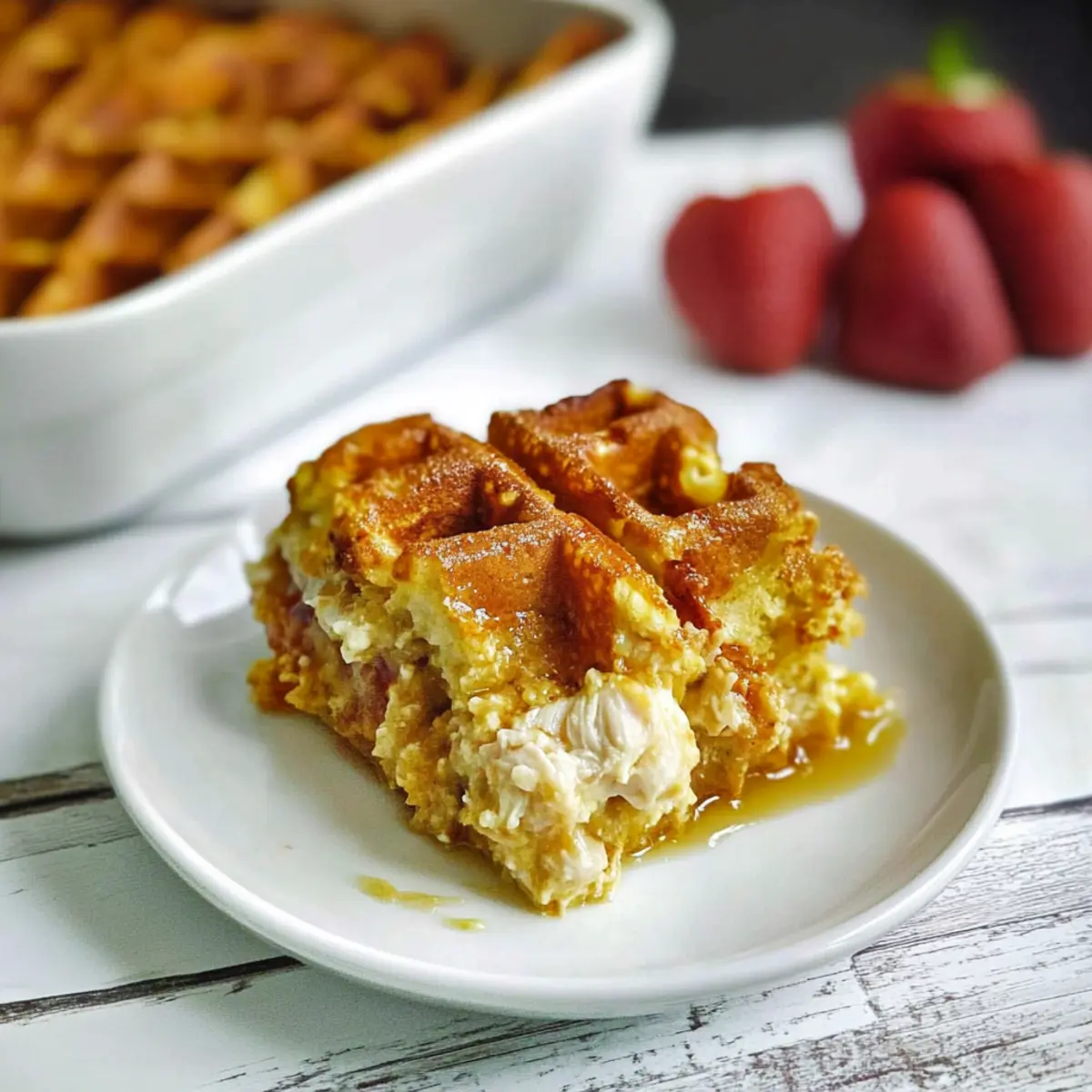 Delicious Chicken and Waffle Casserole for Cozy Brunches