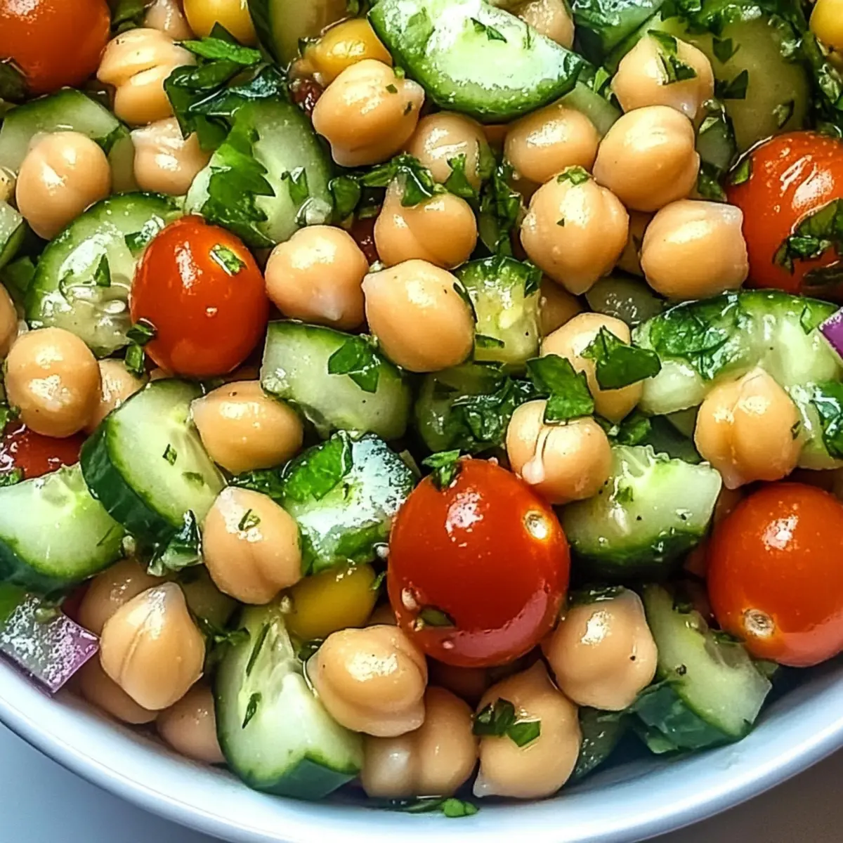 Crunchy Marinated Chickpea Cucumber Salad for Vibrant Meals