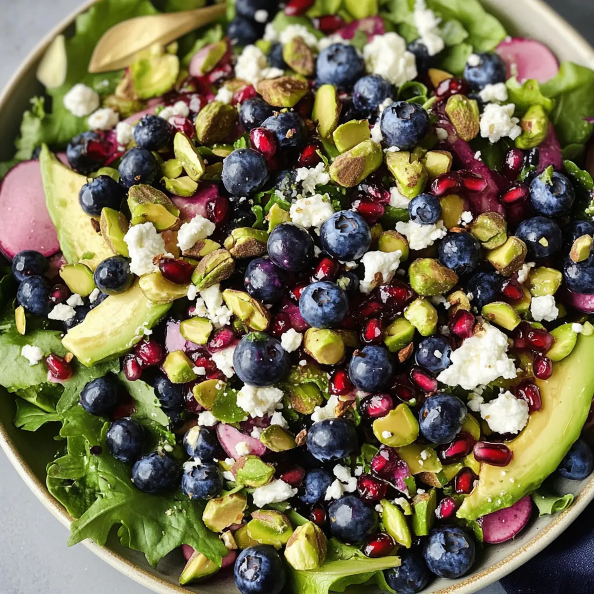 Delicious Blueberry Pistachio Spring Salad for Fresh Vibes