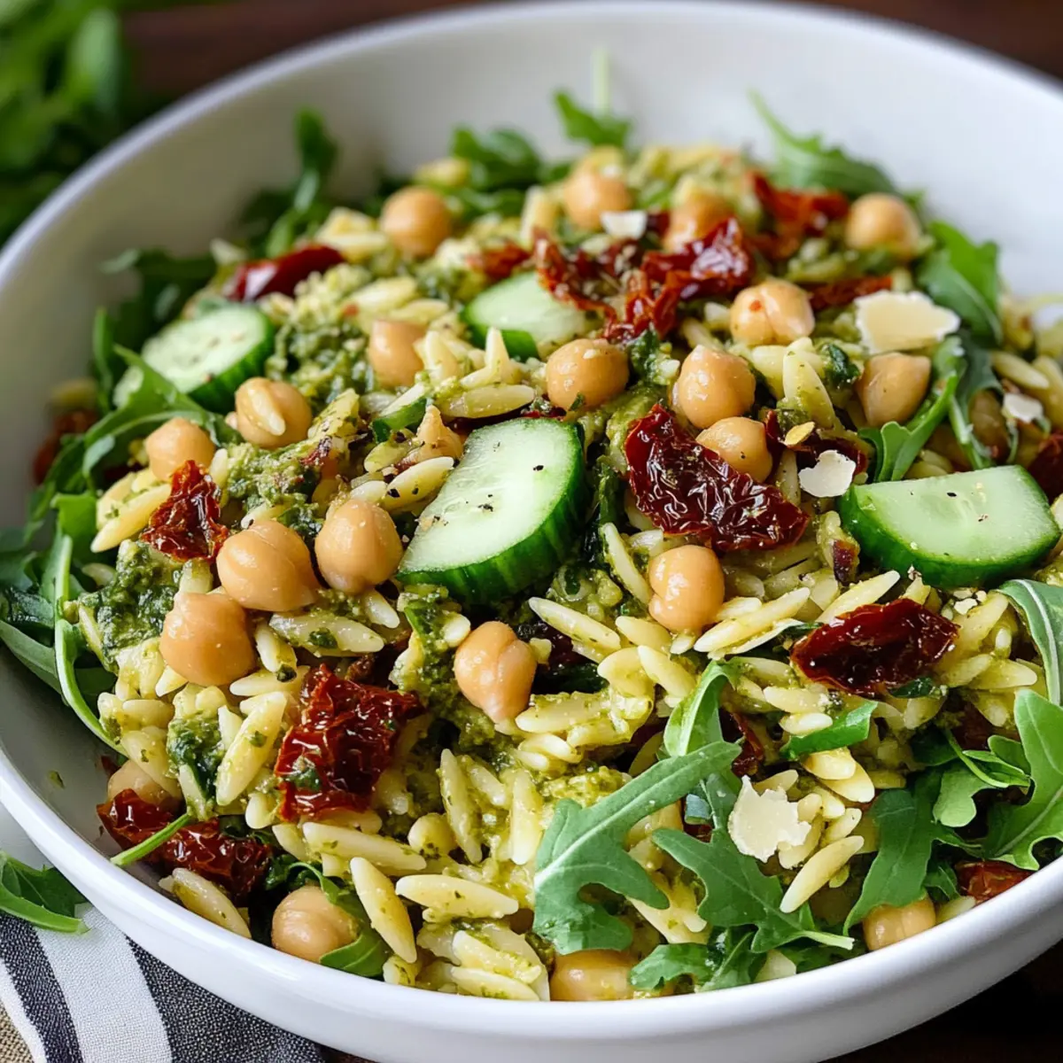 Sundried Tomato Orzo Pesto Salad That’ll Brighten Your Day