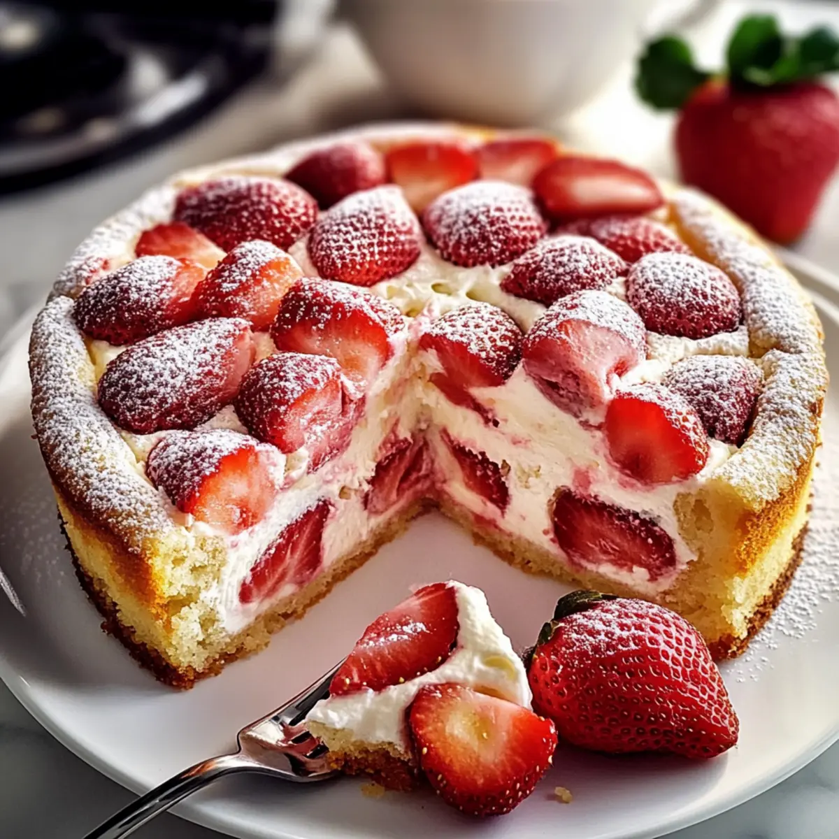 Delight Mom with This Mother's Day Strawberry Yogurt Cake