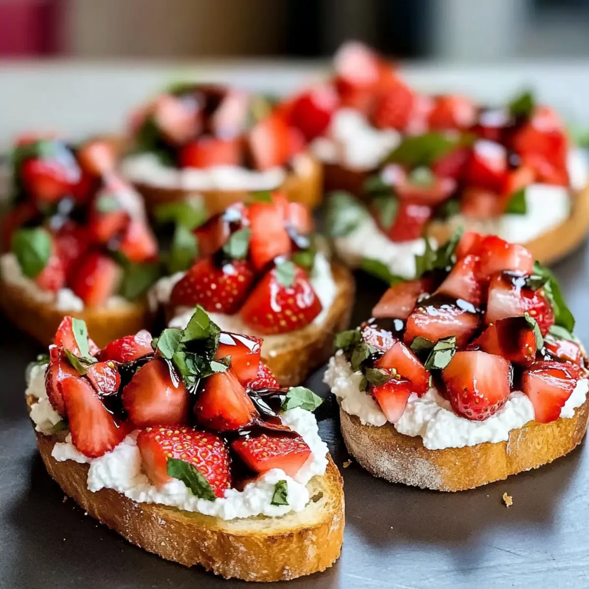 Fresh Strawberry Ricotta Bruschetta for Easy Entertaining