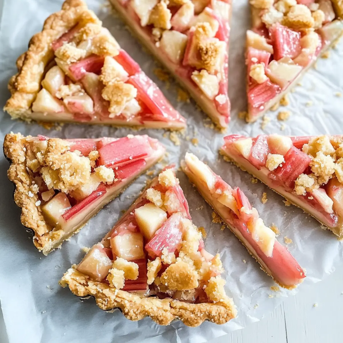 Delicious Rhubarb Tart with Shortbread Crust for Spring Bliss