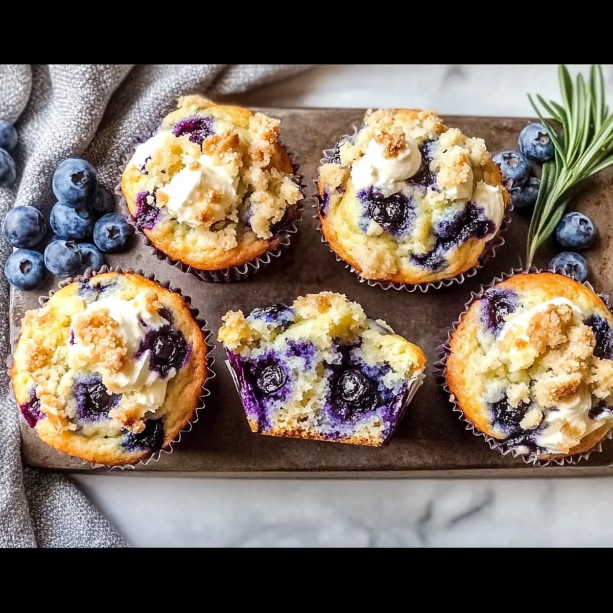 Delight Mom with Mother’s Day Blueberry Cream Cheese Muffins