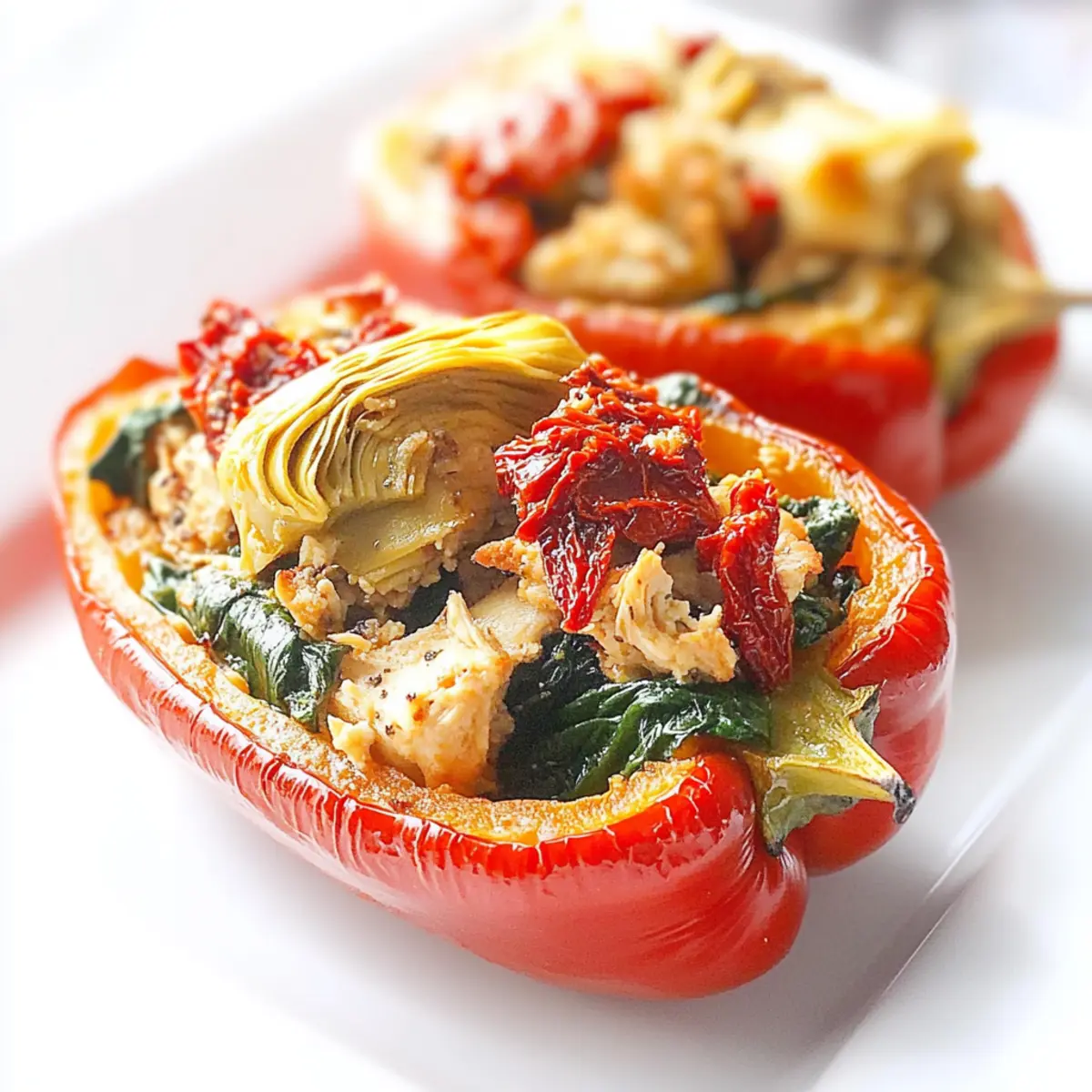 Mediterranean Chicken Stuffed Bell Peppers for Guilt-Free Cravings