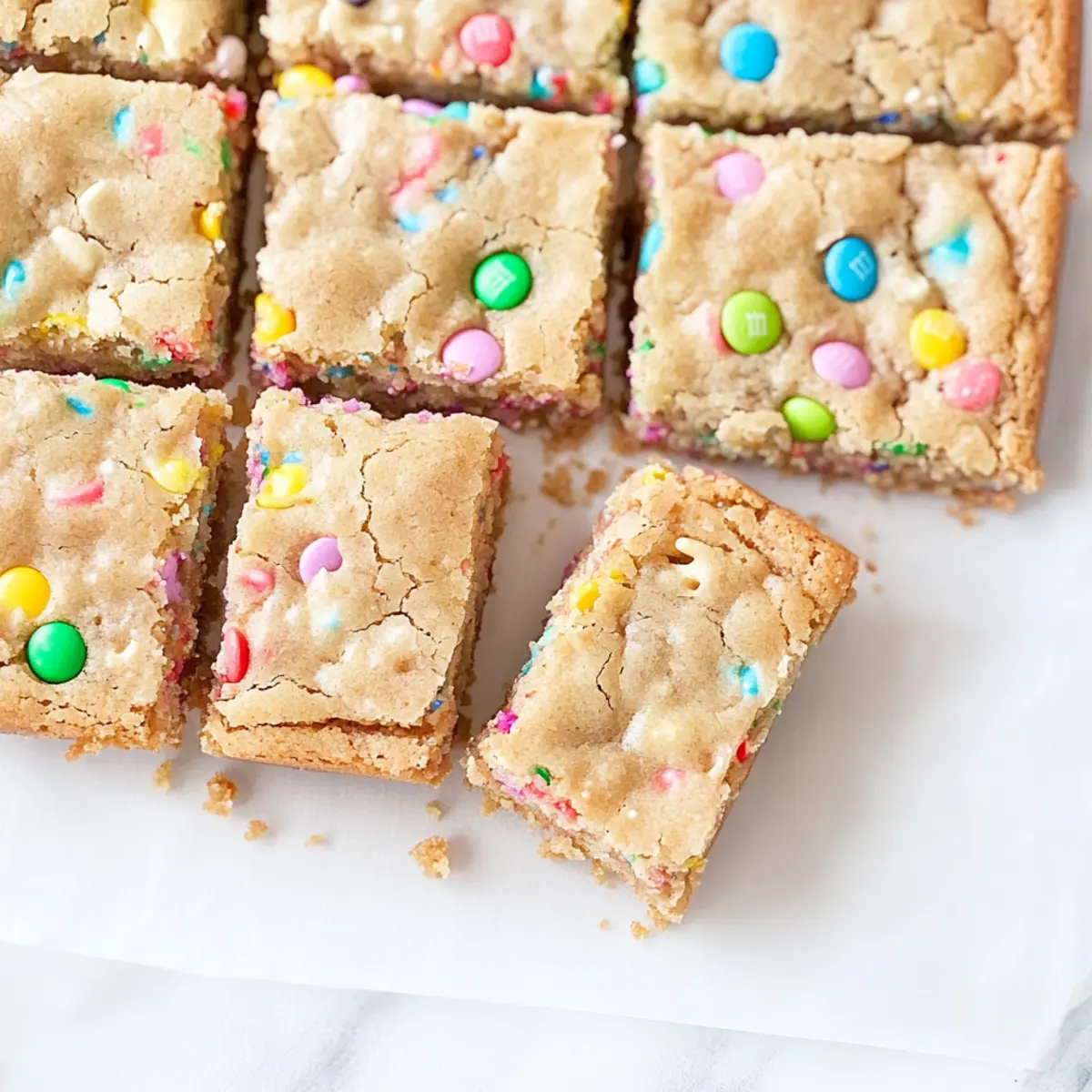 Gooey Funfetti Blondies for a Colorful Spring Celebration
