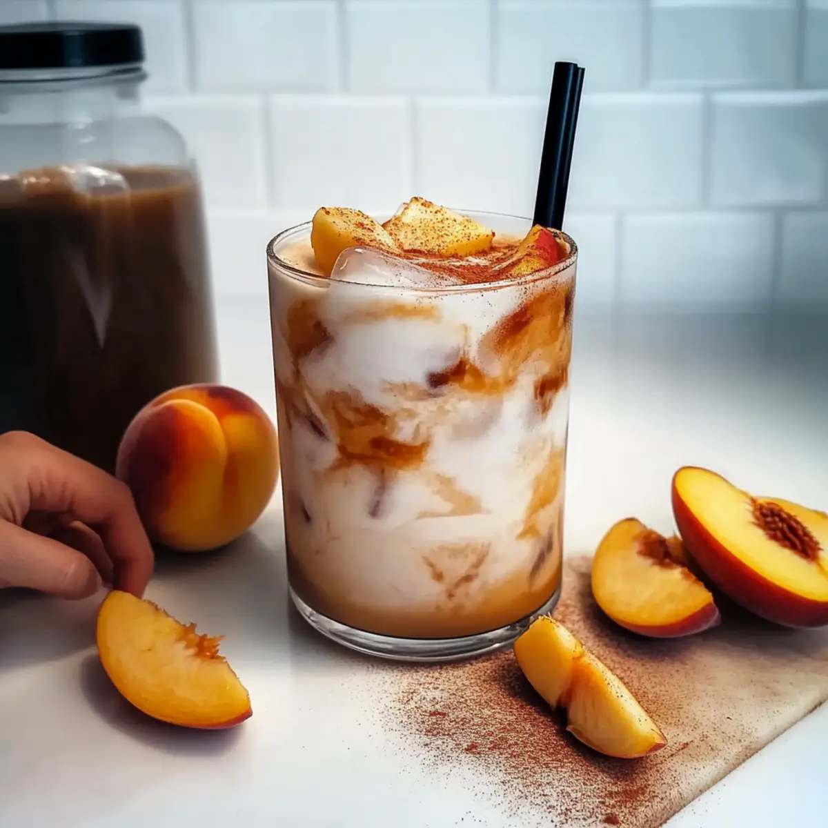 Peach Cobbler Chai Latte: Your New Favorite Summer Sip