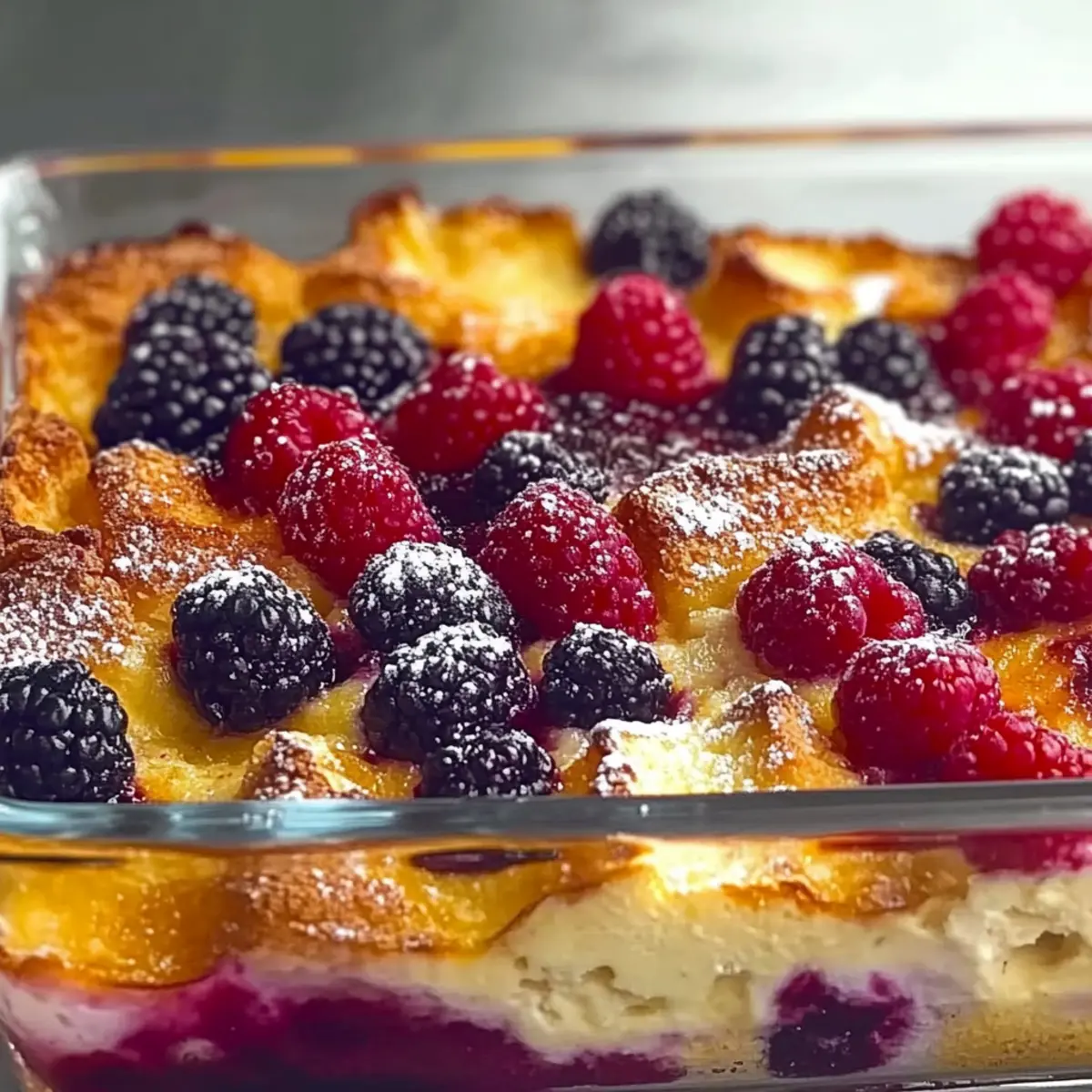 Sweet Overnight Berry Breakfast Casserole for Lazy Mornings