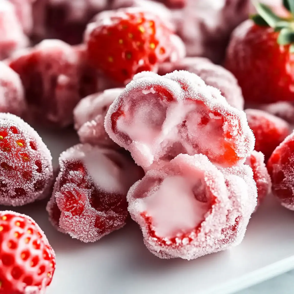 Frozen Strawberry Yogurt Clusters: Guilt-Free Frozen Treats
