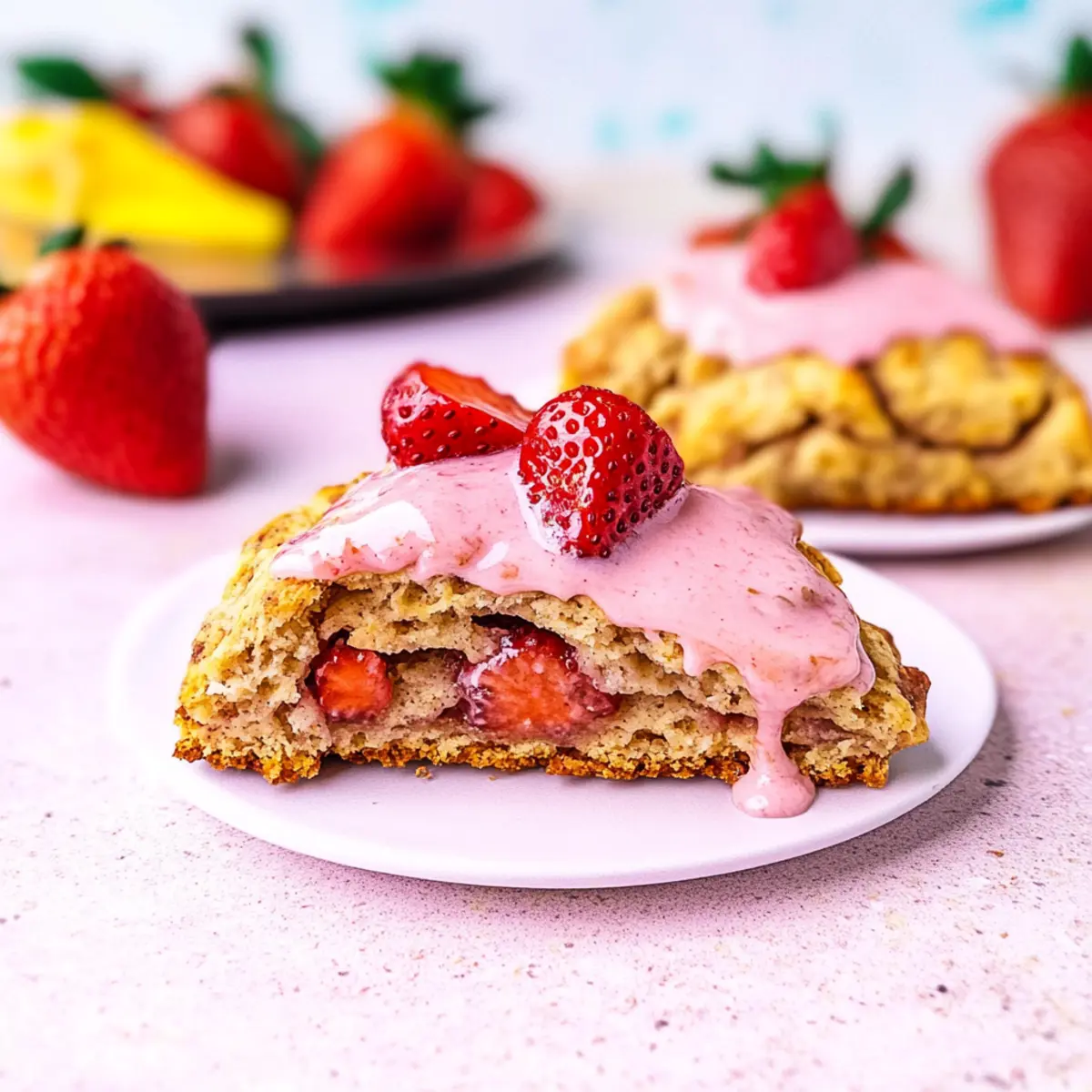 Sourdough Strawberries & Cream Scones for a Perfect Brunch