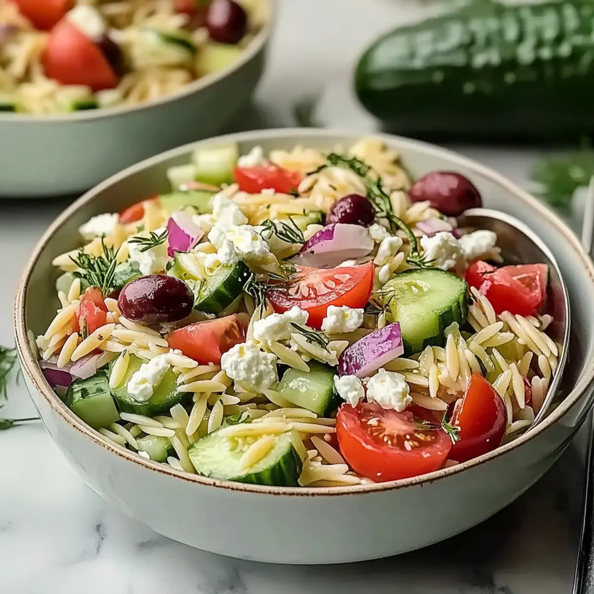 Delightful Mediterranean Orzo Pasta Salad for Summer Feasts