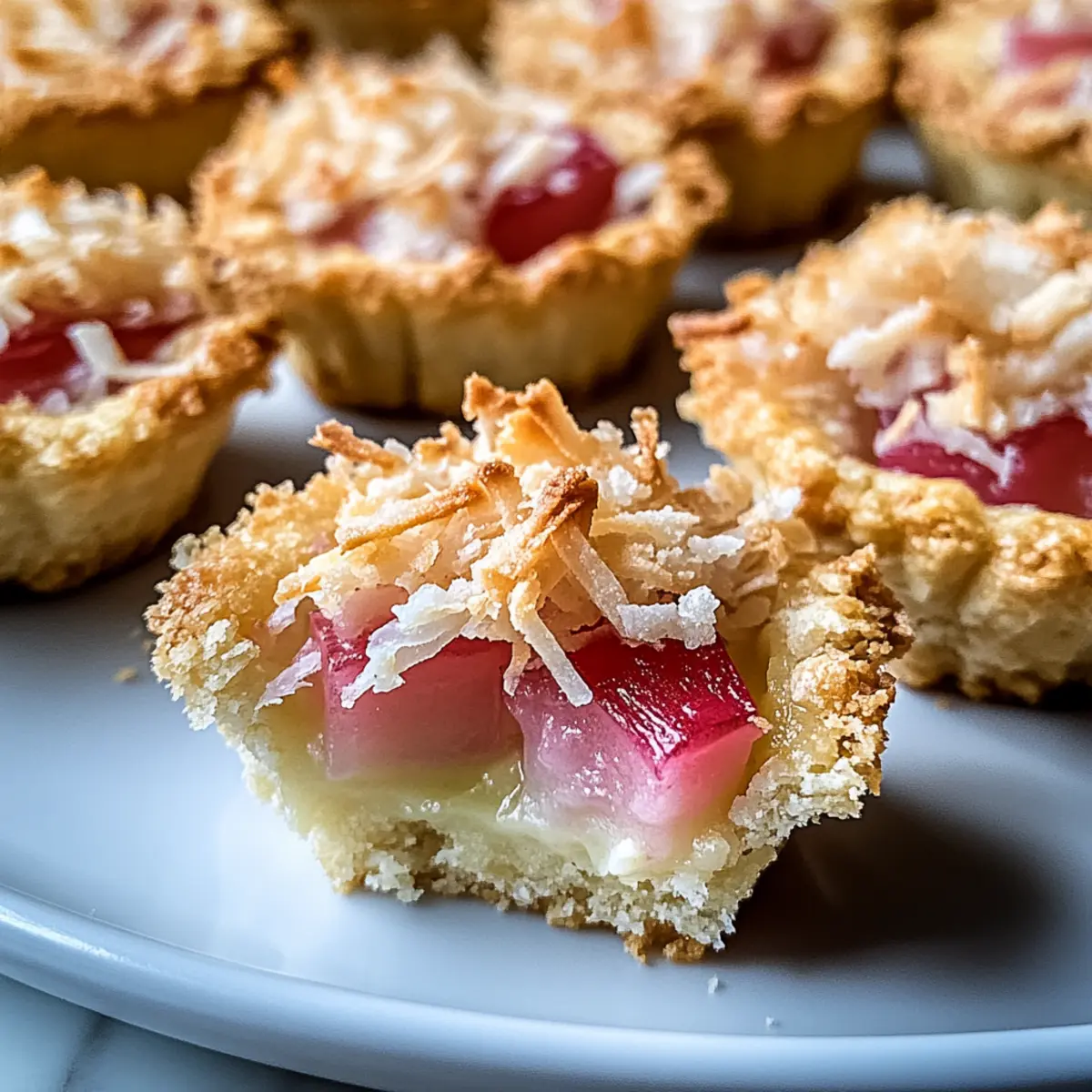 Rhubarb Coconut Macaroon Tarts That’ll Wow Your Taste Buds