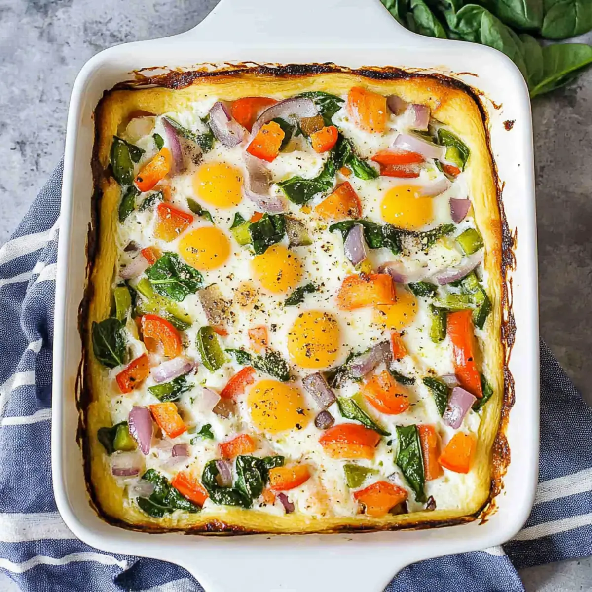 Egg White Vegetable Breakfast Casserole for a Fresh Start