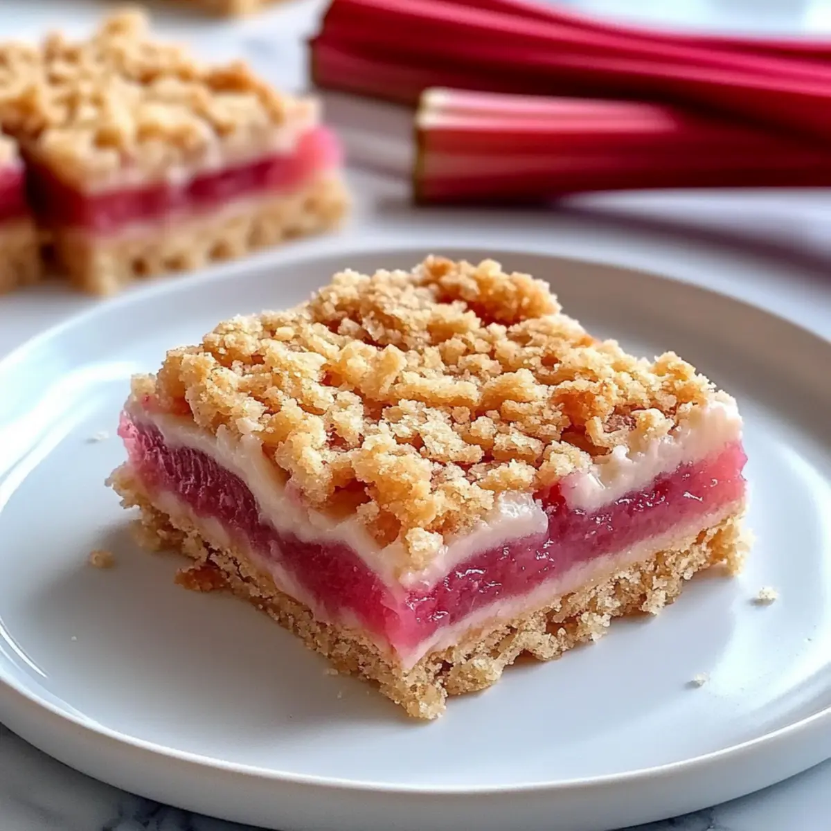 Delicious Rhubarb Cream Cheese Bars for Springtime Joy