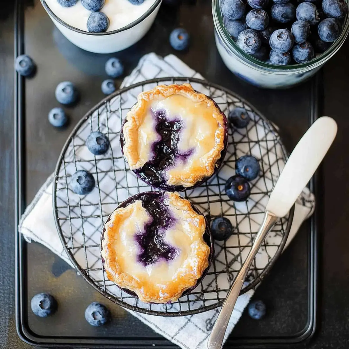 Mini Blueberry Pies That Will Make You Smile