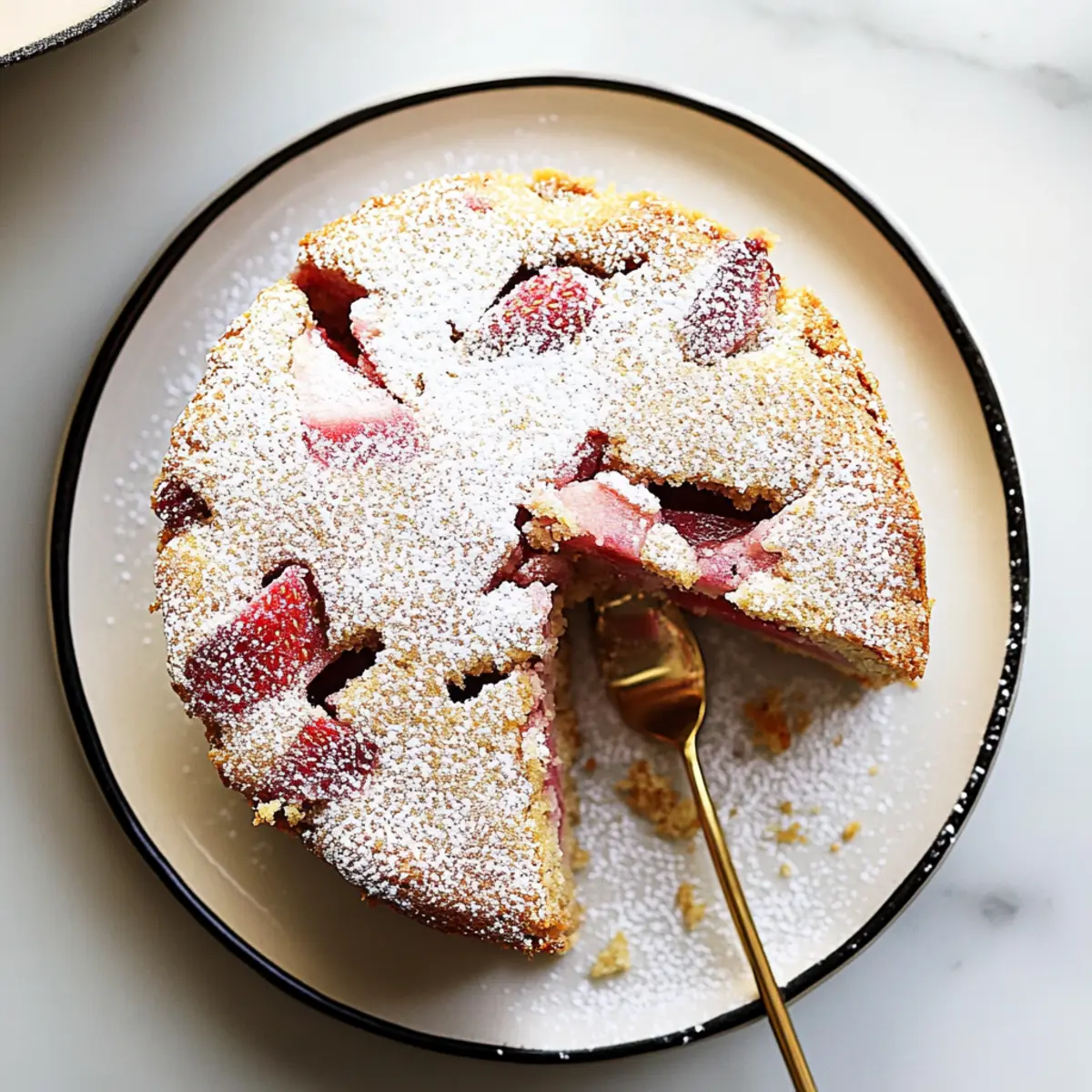 Delightful French Strawberry Rhubarb Cake for Spring Bliss