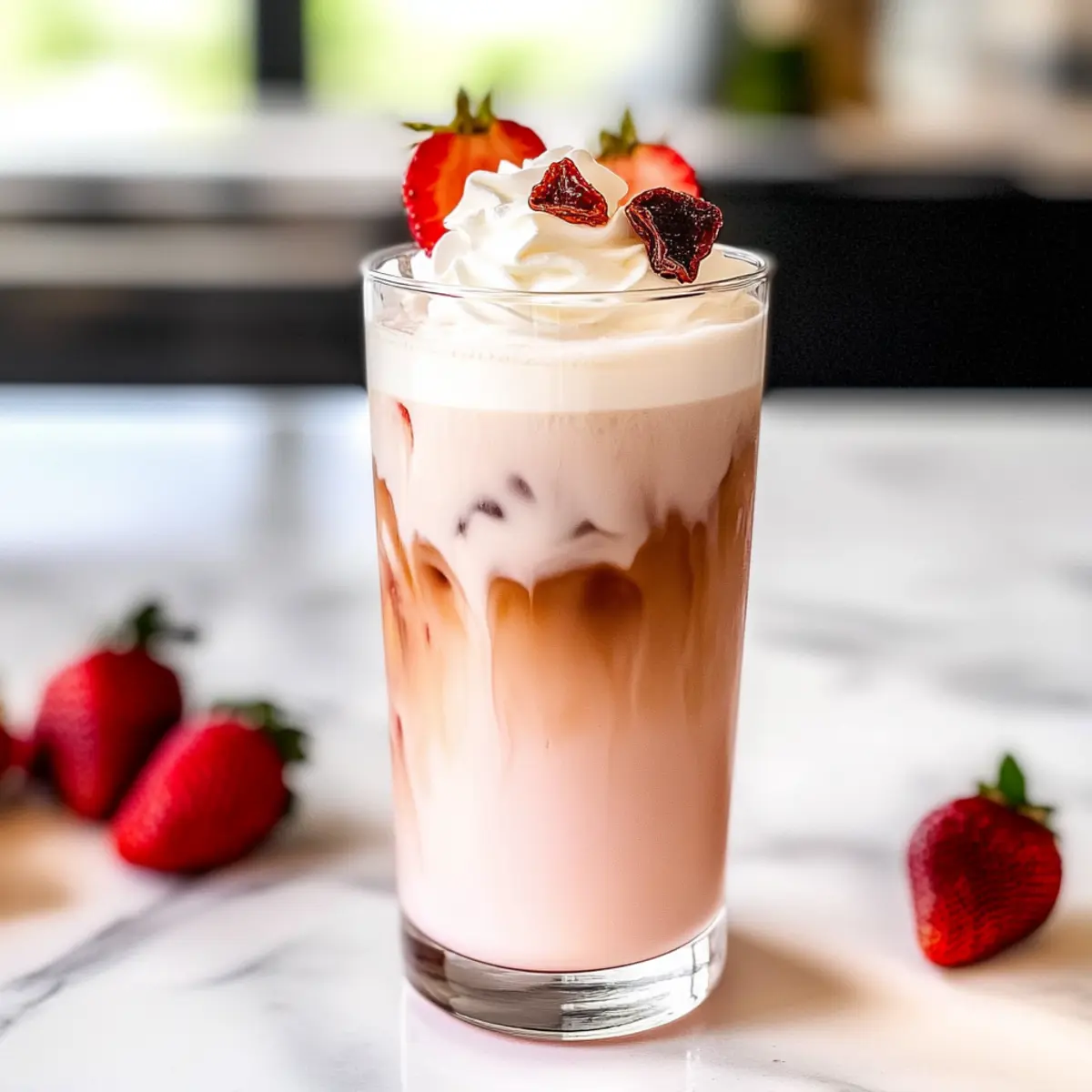 Iced Strawberry Latte: Your Cool Summer Sip of Joy