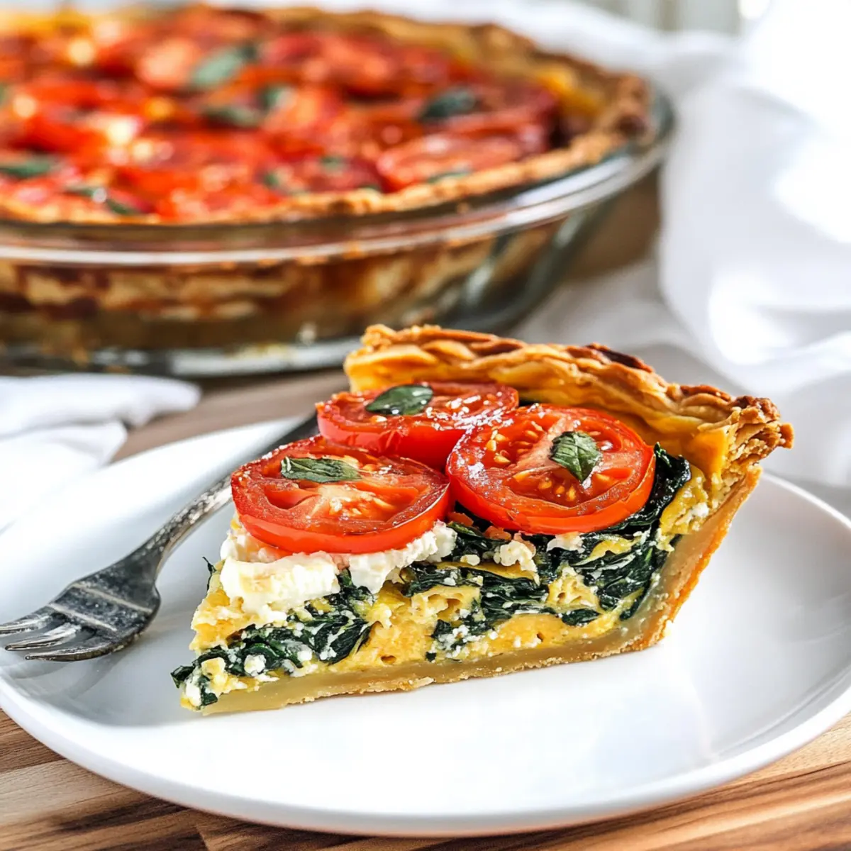Sweet Potato Crust Quiche with Spinach & Feta for a Cozy Brunch